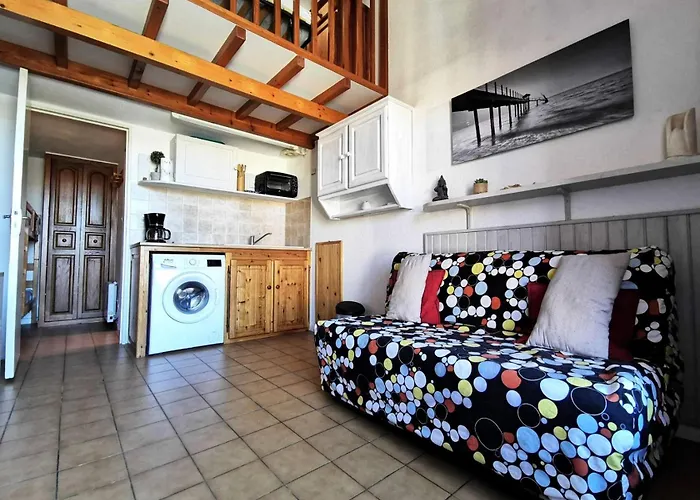 Villa Grande Bleue - T1 Cab Mezz 6 Couchages Port Mae-3361 Leucate